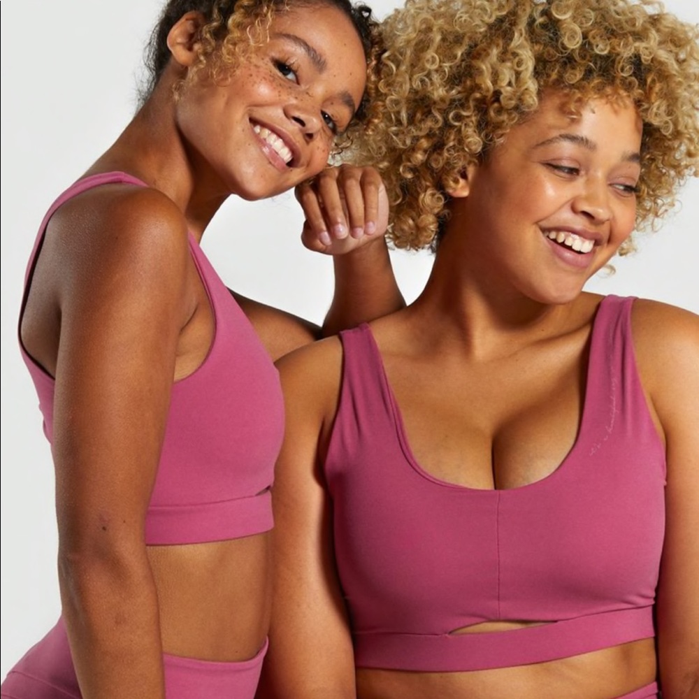 NEW WHITNEY SIMMONS GYMSHARK SPORTS BRA PINK XS